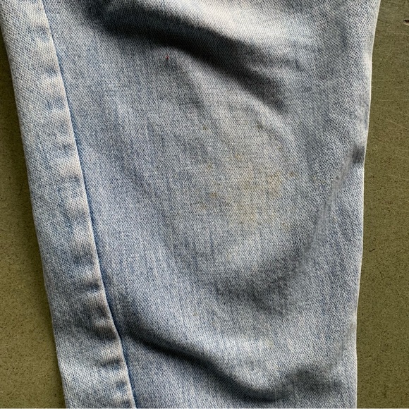 Vintage 90s Jeans Cargo Tapered High Waist Blue 30 - Picture 10 of 10
